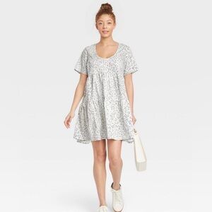 A New Day Flutter Short-Sleeve Tiered Dress, sz Small